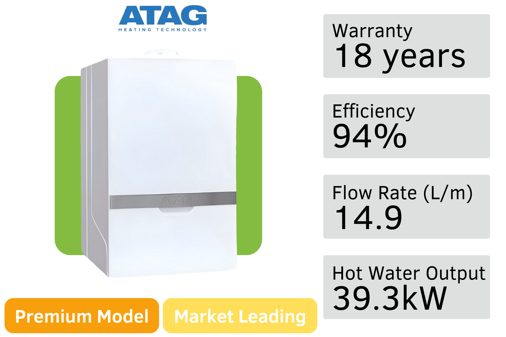 Ic Economiser Atag 40kw System Boiler Regular Boiler To Combi