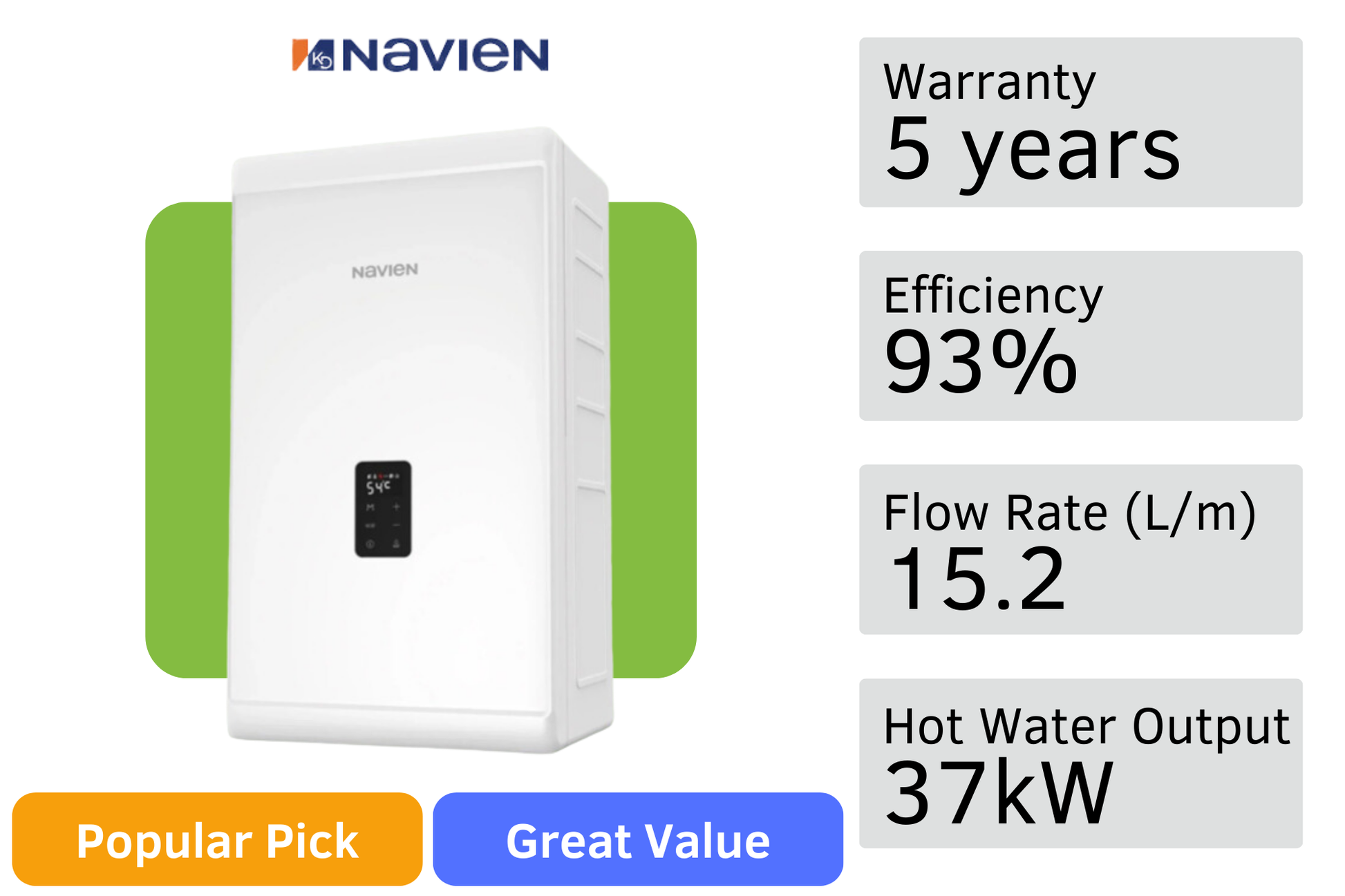 Navien NCB 300 37kW – Heat My House